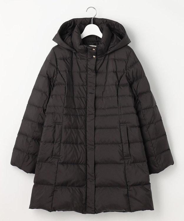 ANY SIS S 【2WAY】シルキータフタロング ダウン ブラック