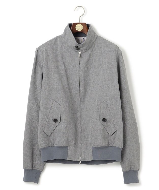 J.PRESS MEN 【J.PRESS ORIGINALS】Magic Cuba Wool Cotton hopsack Golf Jacket / Made in Japan ライトグレー系