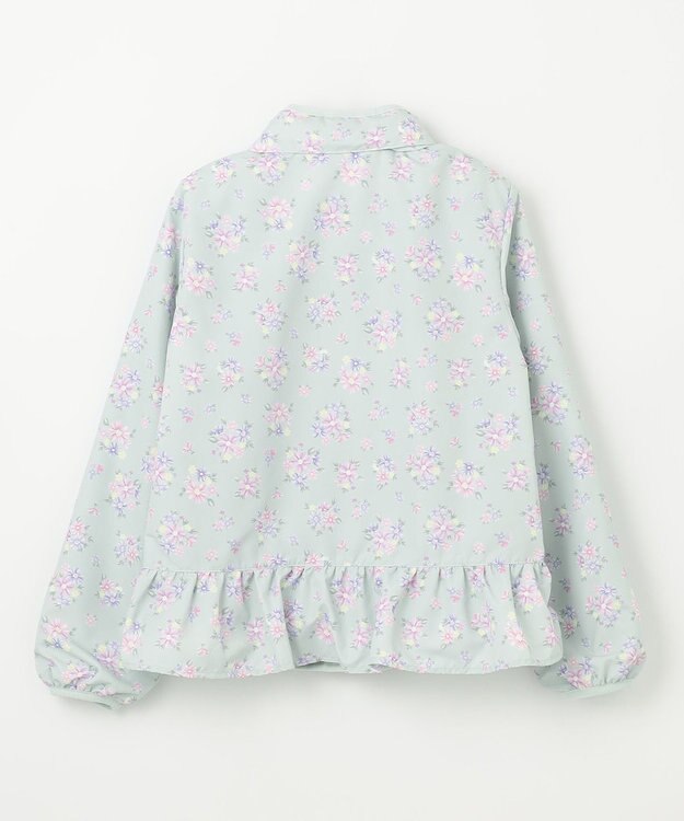 ANY KIDS 裾ペプラム 花柄 ブルゾン ミント系