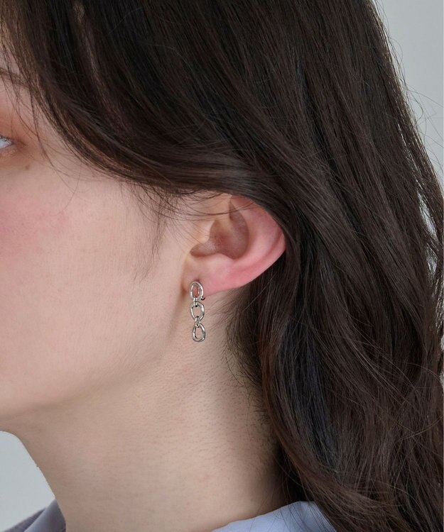 Phoebe 〈痛くないシリーズ/金属アレルギー対応〉ボールドチェーンライトフィットイヤリング　シルバー/ニッケルフリー シルバー