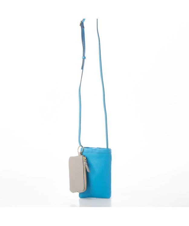 UNBILLION perche フラグメントケース付きモバイルショルダー ブルー