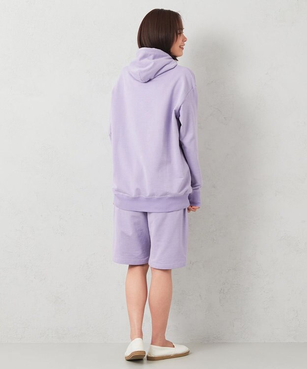 JOSEPH ABBOUD MOUNTAIN 【SPACE／UNISEX】オーガニックコットン使用 ヴィンテージインレー パーカー ライラック系