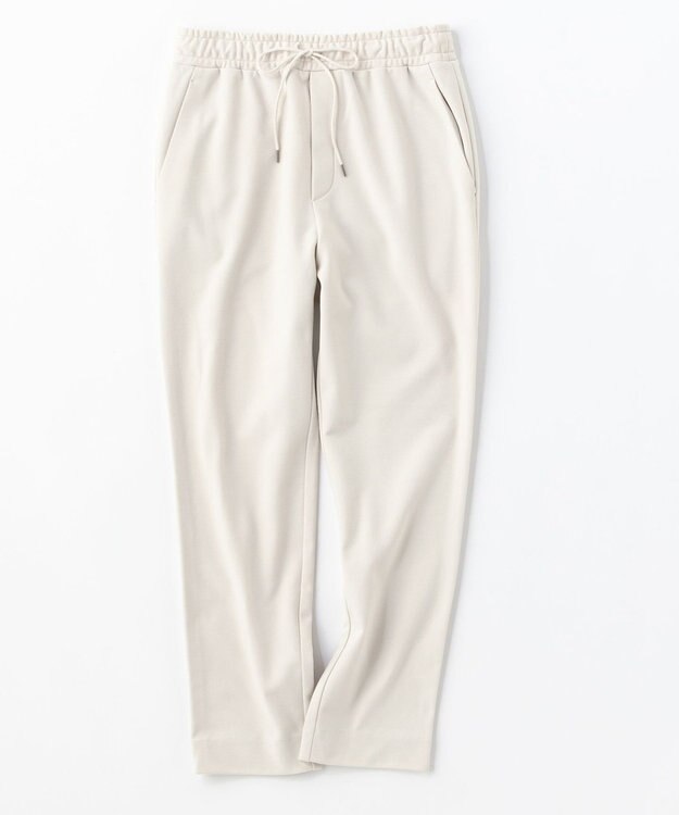 UNFILO 【アルガンオイル】裏起毛ドロストスティック パンツ アイボリー