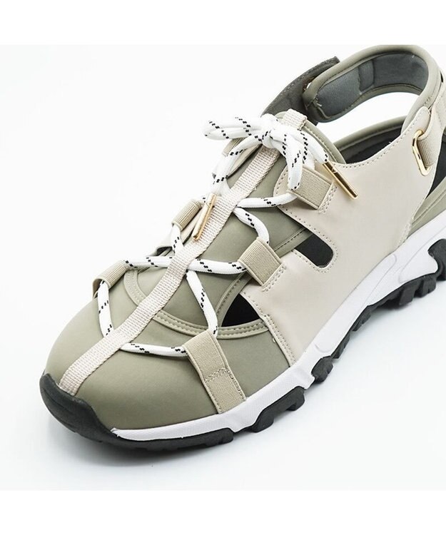 APOM レースアップスニーカーサンダル アイボリー