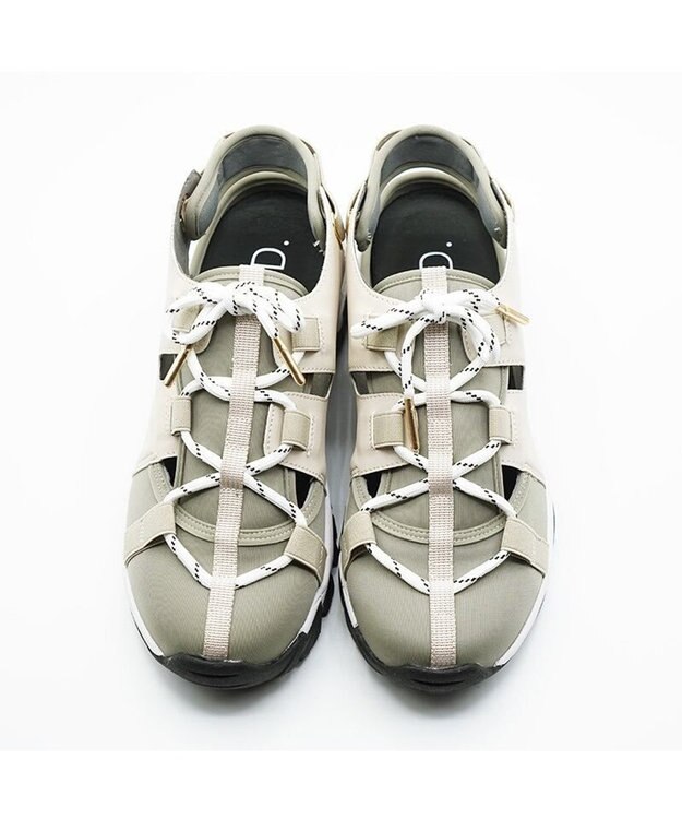 APOM レースアップスニーカーサンダル アイボリー