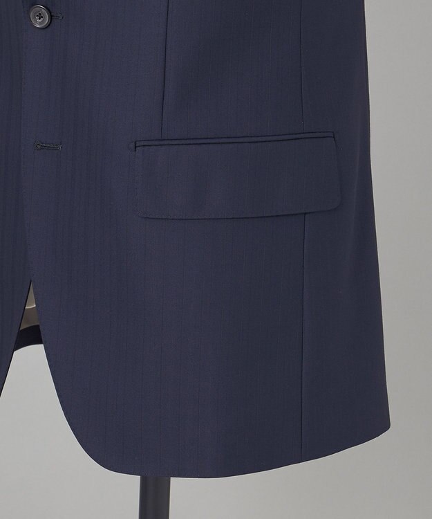 GOTAIRIKU 希少/五大陸限定【御幸毛織】コンパクトヤーン×SUPER120'sWOOL　3ピース（ペーパープレス加工） ネイビー系1