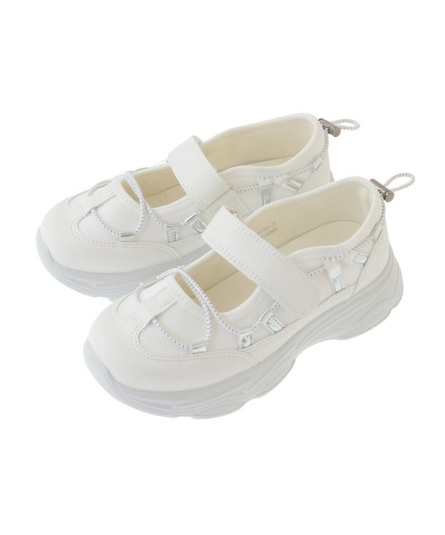 Green Parks ＲＵＰＩＳ．ドローコードスニーカー Ivory