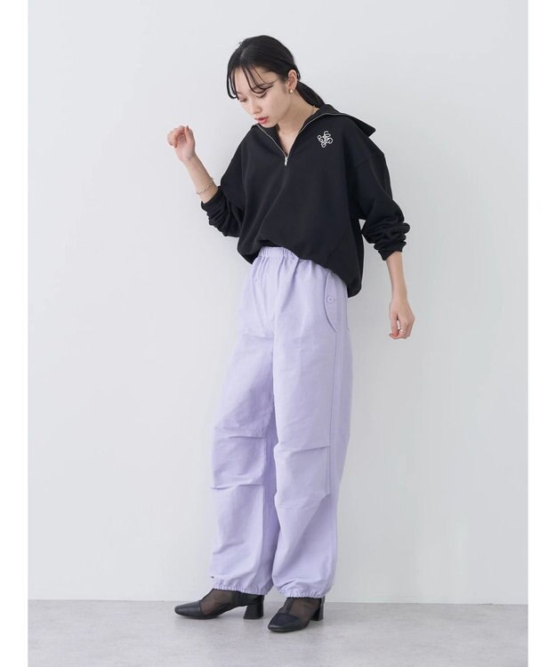 earth music&ecology バルーンシルエットパンツ Light Purple