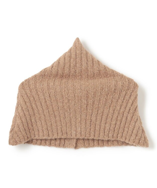 BEIGE， GLAIEULS / アルパカ混インターシャスヌード Milk tea