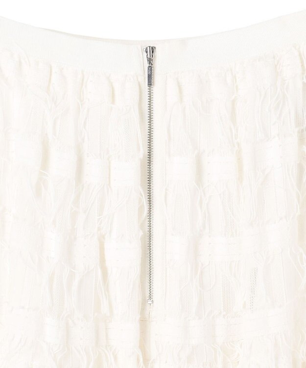 uncrave フリンジレース ティアードスカート オフ