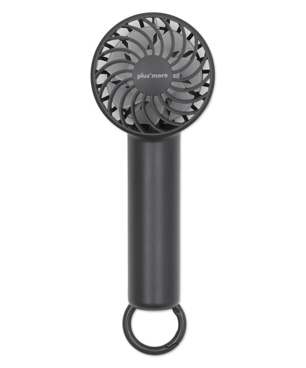 WEGO 【冷却/携帯扇風機/熱中症対策】カラビナ付ハンディファン ダークグレー