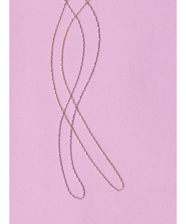 AMERICAN HOLIC ツイストチェーンロングネックレス Silver