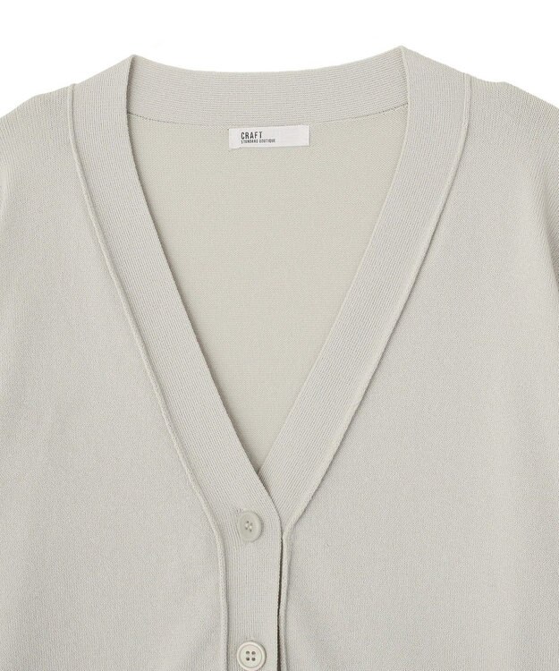 CRAFT STANDARD BOUTIQUE Ｖネックニットカーディガン Light Gray