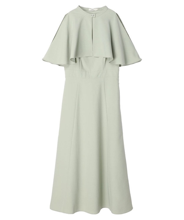 earth music&ecology ＳＥＴ２点ケープ＋キャミワンピース Black