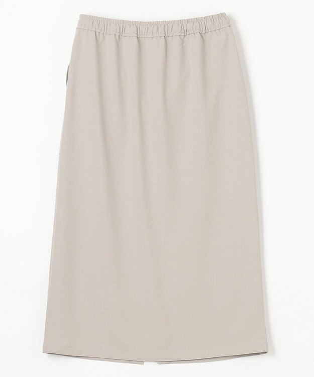 ANY 【接触冷感/UVケア/ウエストゴム/洗濯機可能】イージケアタイトスカート グレージュ