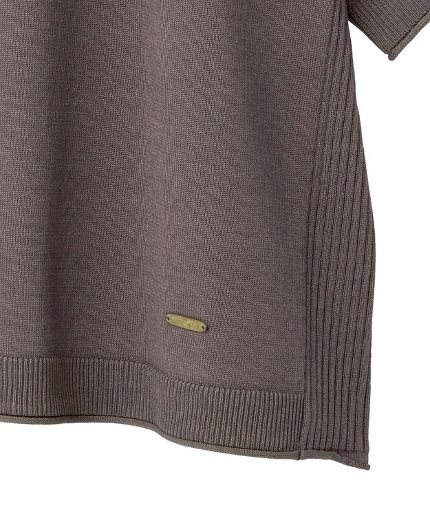 Green Parks トレーナー風ニットプルオーバー Brown