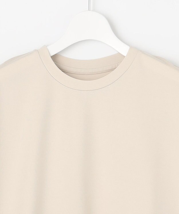 UNFILO L 【GLOW 6月号掲載/接触冷感/ストレッチ】BEAUTY FORM タフタコンビTシャツ ベージュ