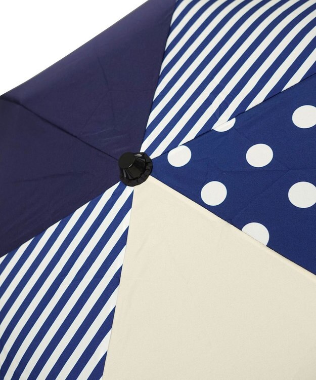 +RING レディース向け プラスリング 簡単開閉式折傘55cm NVY T1384 紺