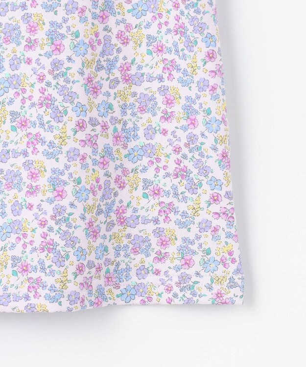 ANY KIDS 小花柄 プリント Tシャツ ラベンダー×花柄