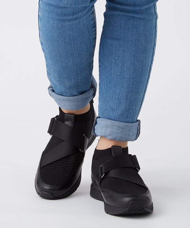 ASICS WALKING ペダラ レディース 2E  GORE-TEX防水 2.5CMヒール ブラック系