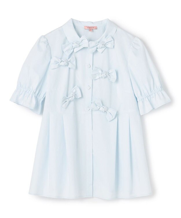 TOCCA BOUNCY RIBBON ブラウス サックスブルー系