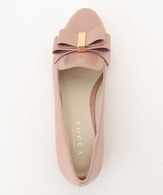 TOCCA 【晴雨兼用】RIBBON LAUFER RAINSHOES  ローファー ピンク系