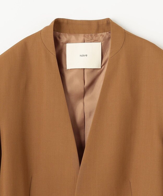 NAVE 【Nave】ウールポリエステルツイル ジャケット ベージュ系