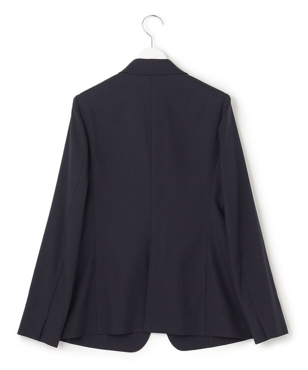 23区 【セットアップ対応/洗える】アイアスマットストレッチ テーラード ジャケット ネイビー系