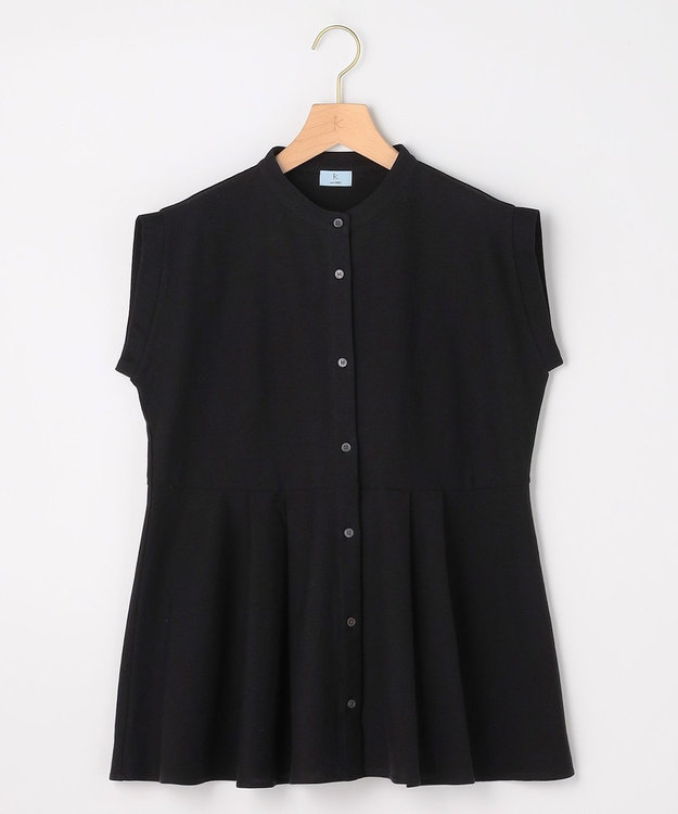 組曲 S 【先行予約】ツイルジャージーペプラム カットソー ブラック系