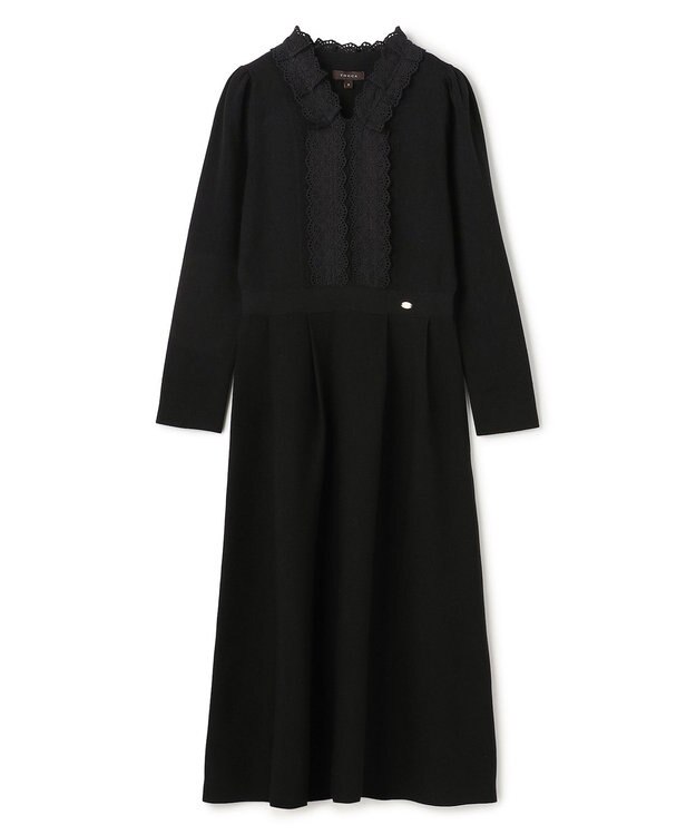 TOCCA LACE ROAD STORY ニットドレス ブラック系