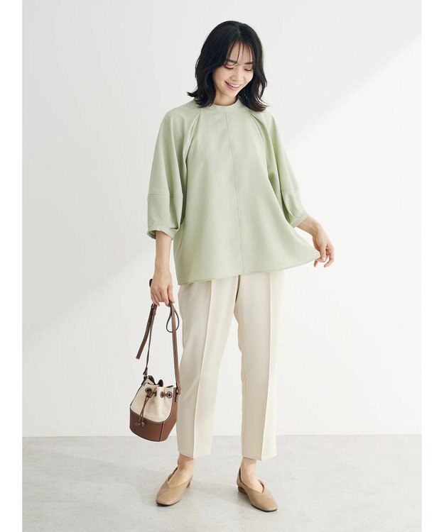 Green Parks 接触冷感　ラグランスリーブブラウス Mint