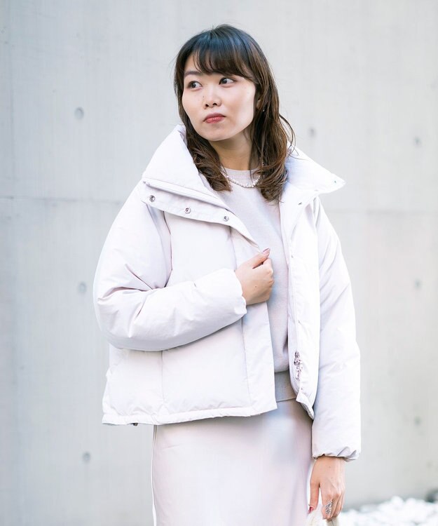KWD 【日本製/高品質ダウン】STAND COLLAR DOWN BLOUSON ダウンブルゾン アイボリー