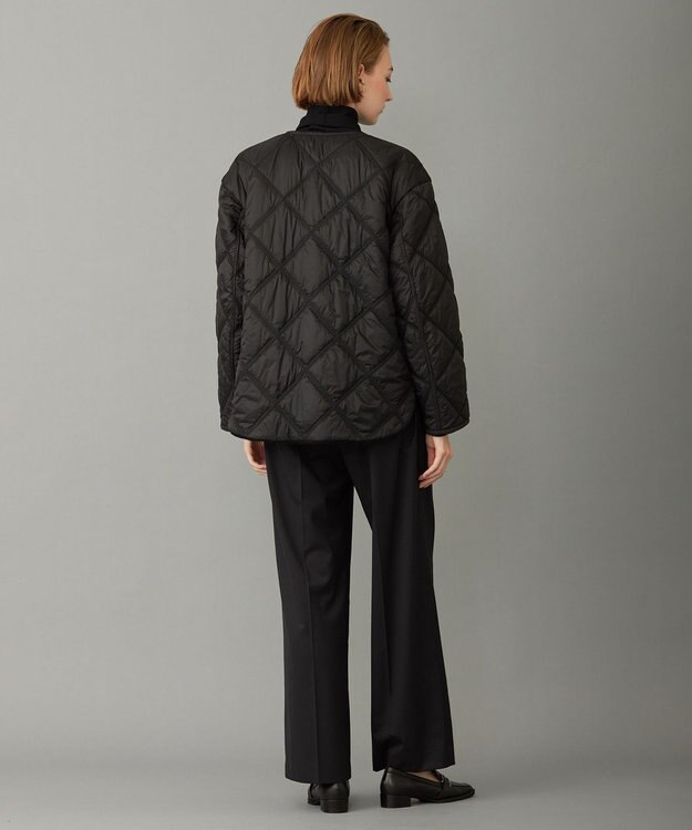 ICB 【リバーシブル着用可能】 ウールパイルキルト ミドル丈コート ブラック系