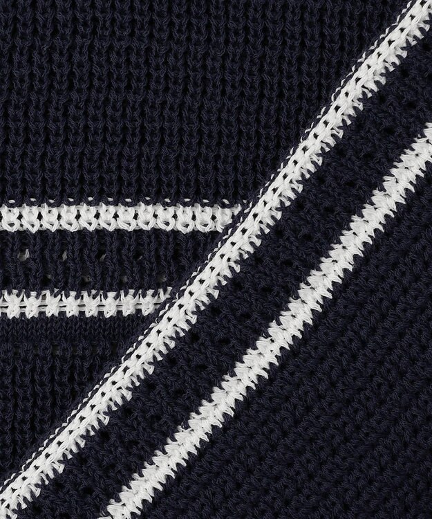 組曲 L 【先行予約】ボーダーレース ニット ホワイト系2