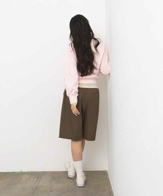 CRAFT STANDARD BOUTIQUE ミニ裏毛ツイストプルオーバー Light Pink