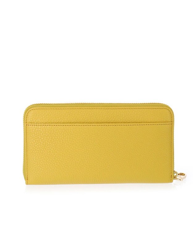 IBIZA 牛革　ラウンドファスナー長財布 ライムイエロー