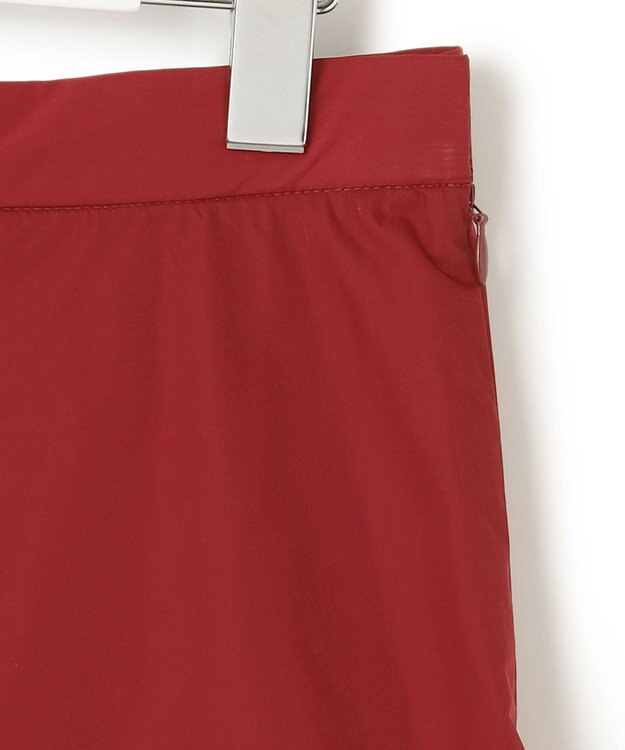 23区 メモリータフタ ティアード スカート レッド系