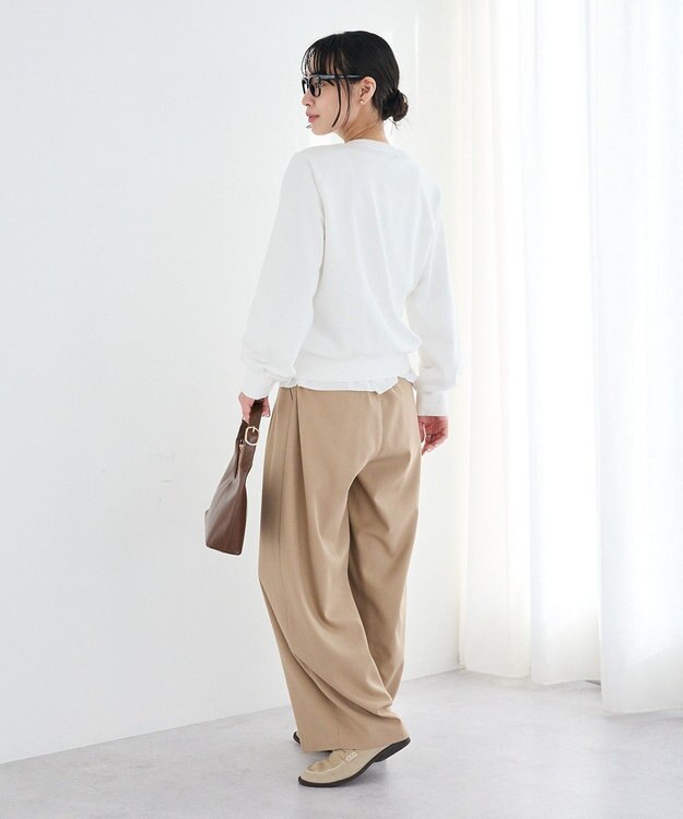 CRAFT STANDARD BOUTIQUE ミニ裏毛ツイストプルオーバー Off White