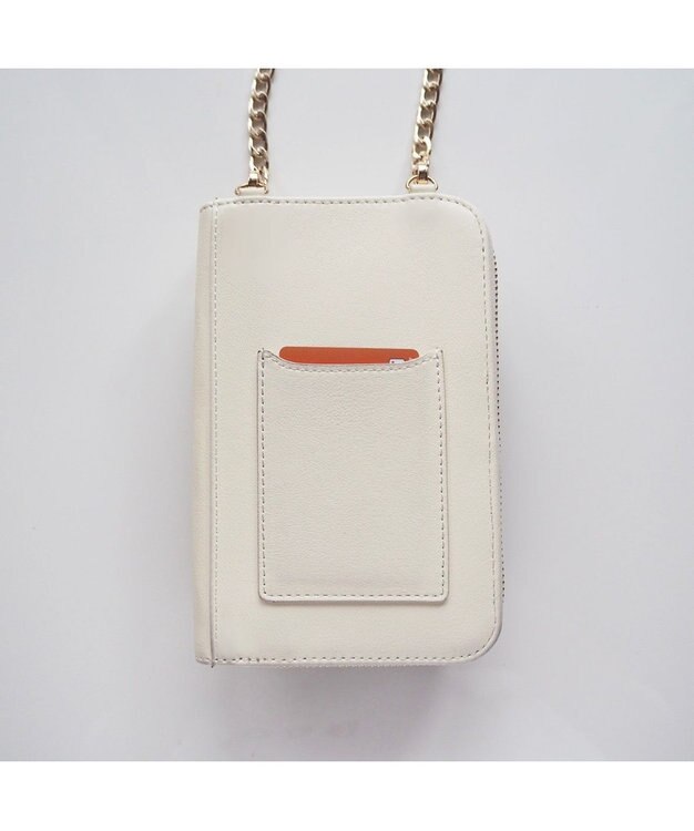 LA BAGAGERIE 【インスタグラマー chiyoさん×LA BAGAGERIE】チェーンスマホショルダー ホワイト