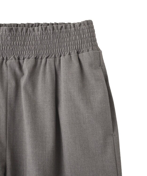 Green Parks あったか裏起毛フレアワイドパンツ Gray Mixture