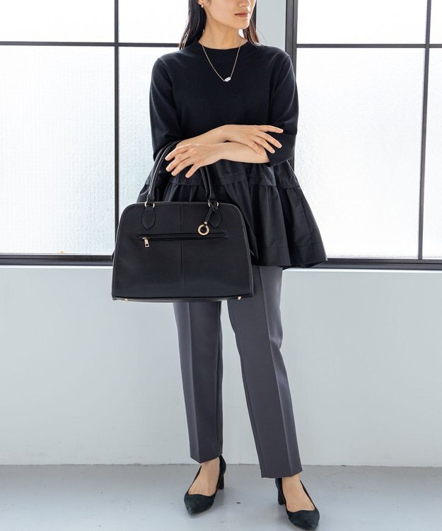 組曲 【A4対応】 ボストンバッグ Large ブラック系