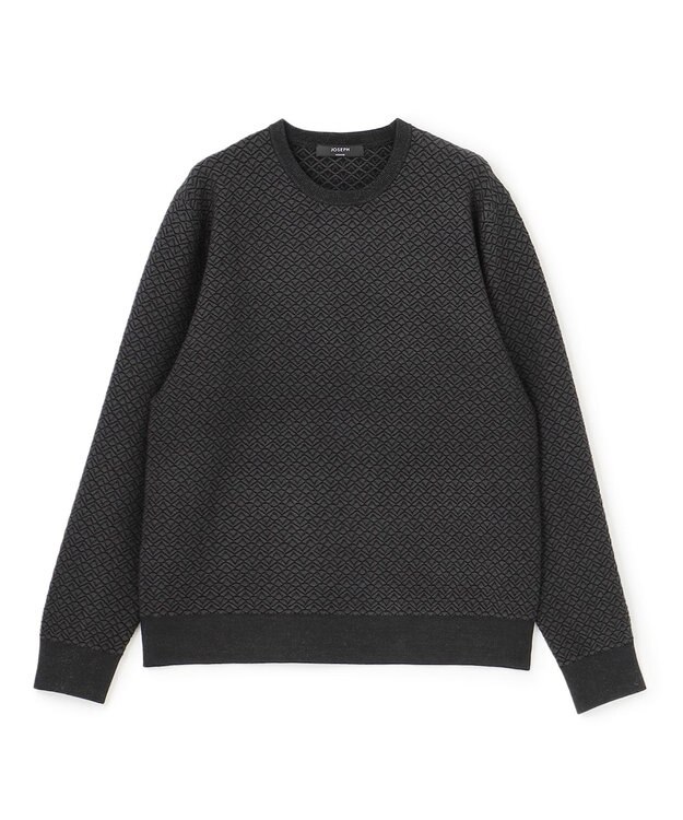 JOSEPH HOMME 【イージーケア】 ヴィスコースリンクス　クルーネックニット グレー系