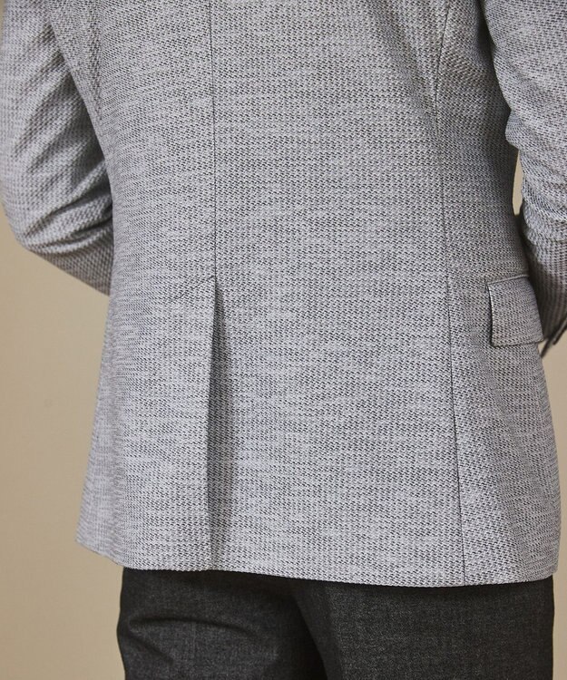 GOTAIRIKU カーディガンジャケット秋冬版【洗える/シワになりにくい/ストレッチ】リンクス BIZ ジャケット ライトグレー系8