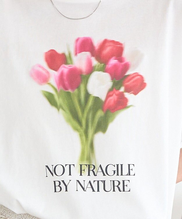 earth music&ecology アソートプリントＴシャツ Off White