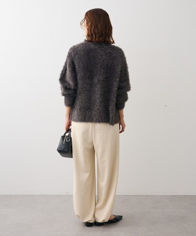 Green Parks シャギーＶネックカーディガン Gray