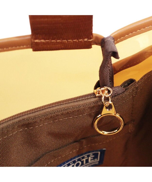 ROOTOTE 3670【仕切り+自立】LT.デリ.パルーティ.クリア-A 01：ブラウン