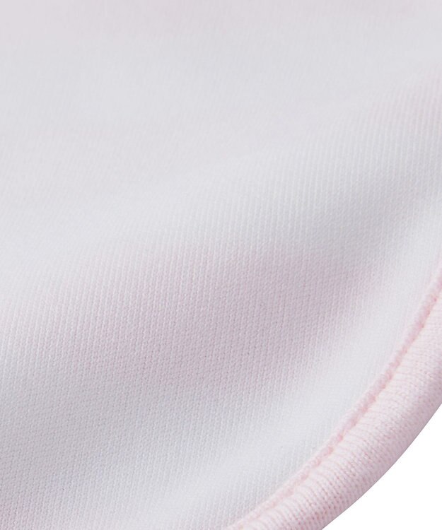 MIKI HOUSE HOT BISCUITS ボーダー柄 はっ水素材 スタイ ピンク