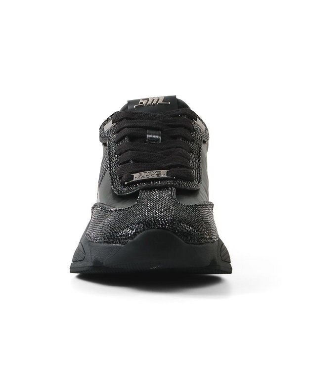STEVE MADDEN SETBACK-R ラインストーンスニーカー ブラック