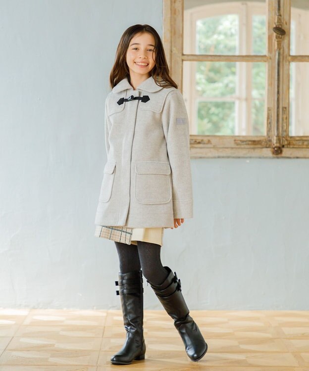 組曲 KIDS 【110-140㎝】ダッフルコート グレー系