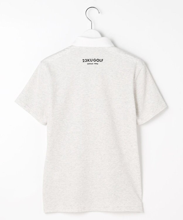 23区GOLF 【WOMEN】『PEANUTS』コラボ　「JOE COOL」半袖ポロシャツ ライトグレー系